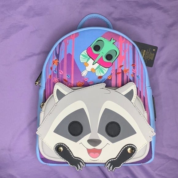 NWT Loungefly Funko Pop Disney Pocahontas Mini Backpack with Meeko & Flit